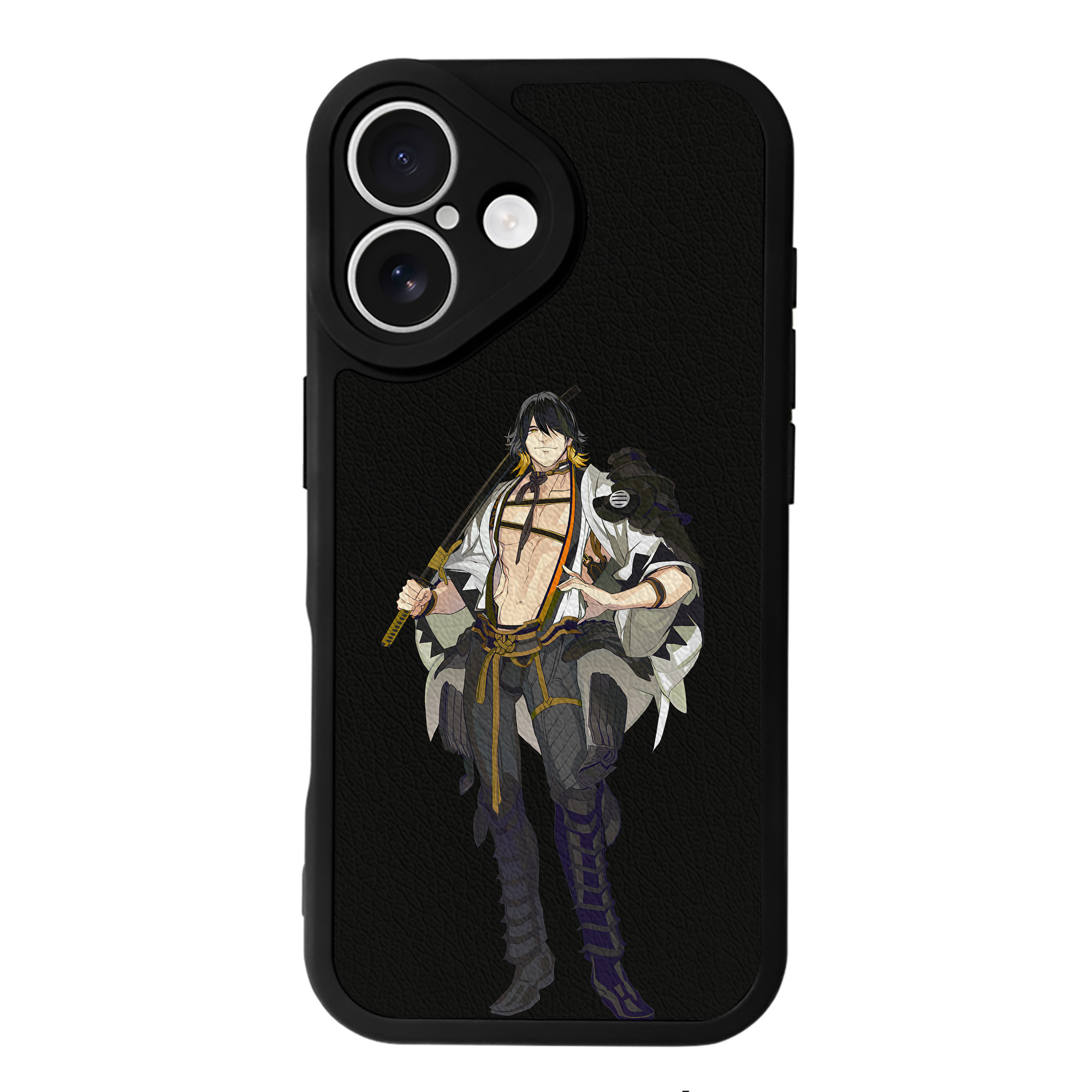 （画像用） 刀剣乱舞 Touken Ranbu 【iPhone 16シリーズ対応】シリコンスマホケース（レザー調） 材質：シリコン